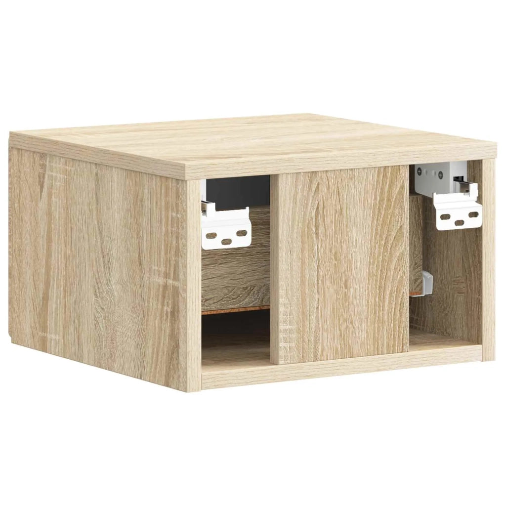 Mobiletto da notte a muro Rovere Sonoma 34,5 x 33 x 20 cm 899109
