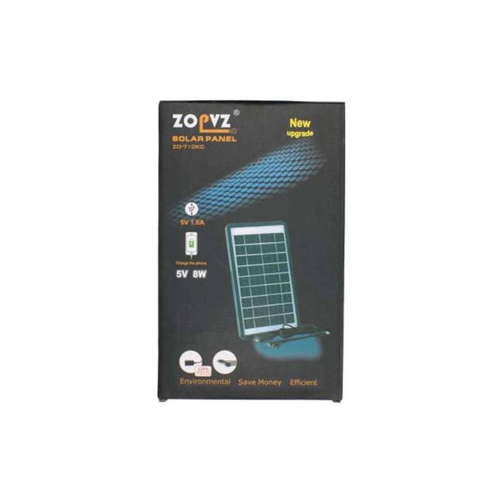 Trade Shop - Pannello Solare Caricabatterie Usb 5v 1,6a Ricarica Rapida Smartphone 8w Zo-710kc -