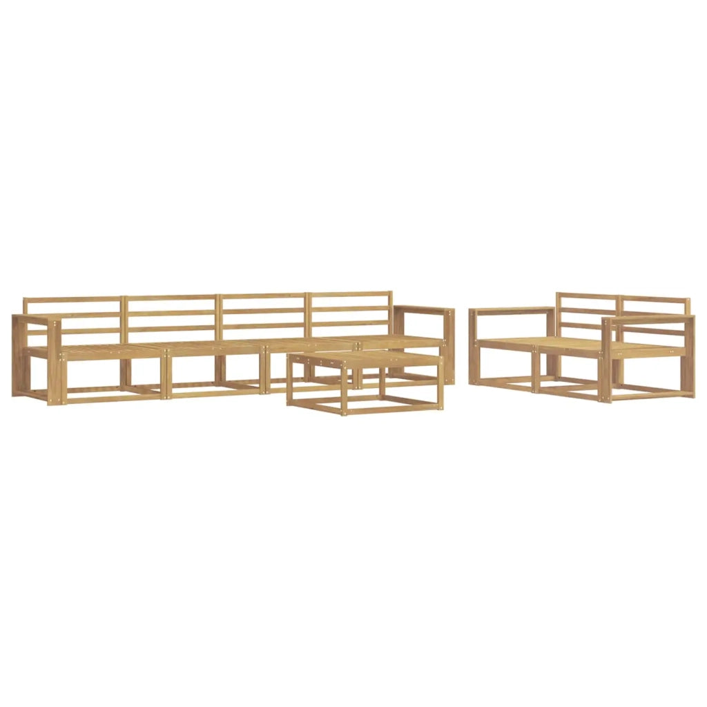 Set di divani da esterno 7 pcs Bianco 3386098