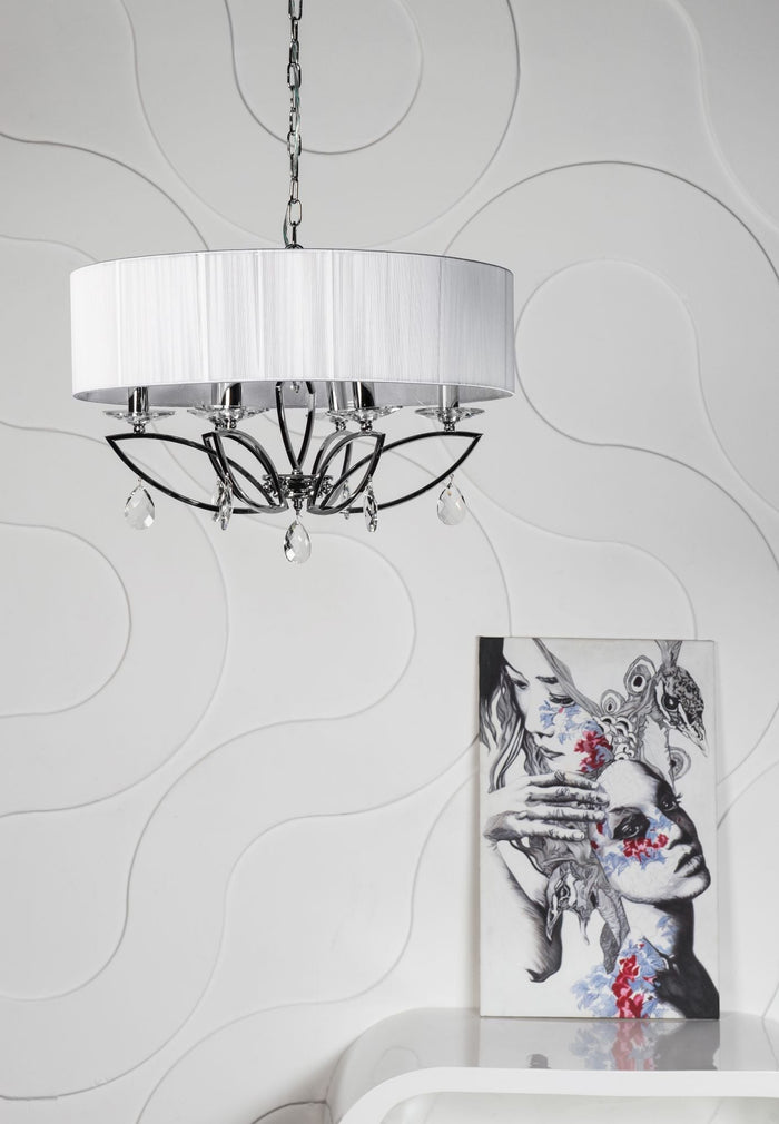 Lampadario Neoclassic in Metallo Miraggio Cromo