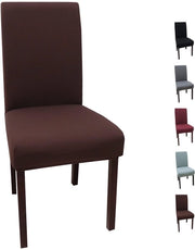 Set di 6 coppe per sedie universali - Stretch - Sedie da pranzo - Rimovibili - Tessuto elastico - Design moderno - Copertine per sedie