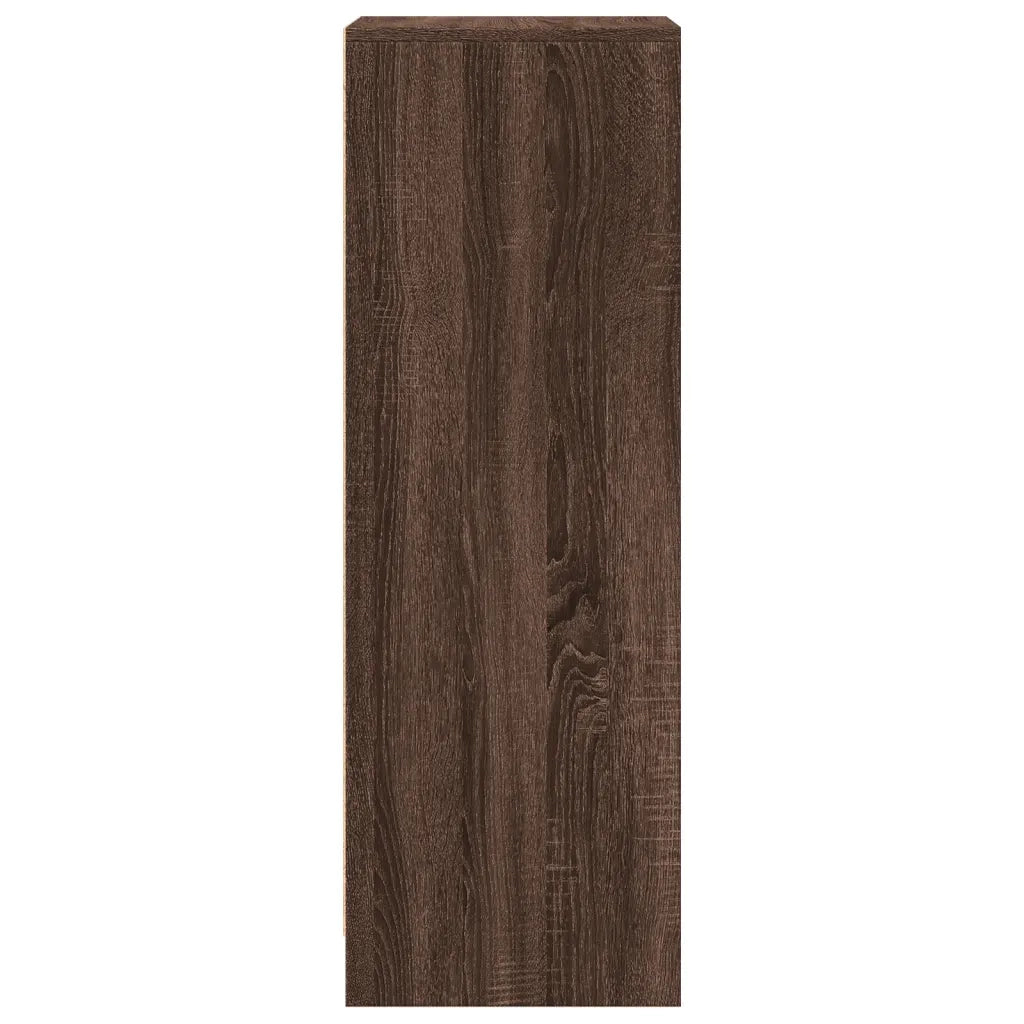 Credenza con LED-Buffet-Armadio da cucina Rovere Marrone 42,5x34x100cm Legno Multistrato