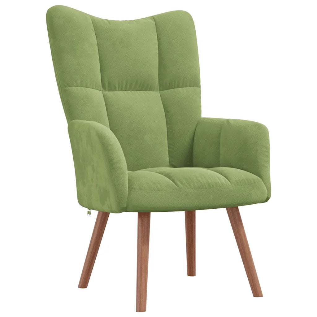 Poltrona Relax Verde Chiaro in Velluto cod mxl 15024