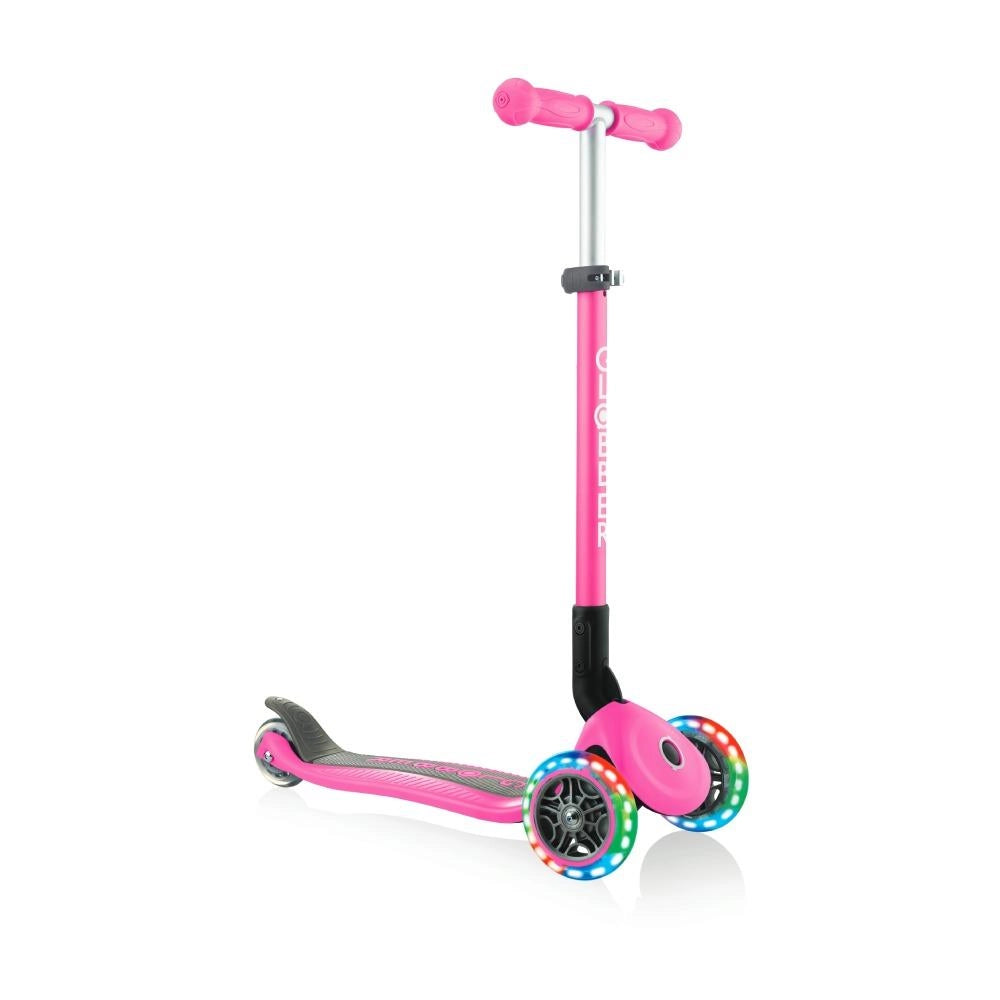 Globber - Primo Foldable Lights - Neon Pink