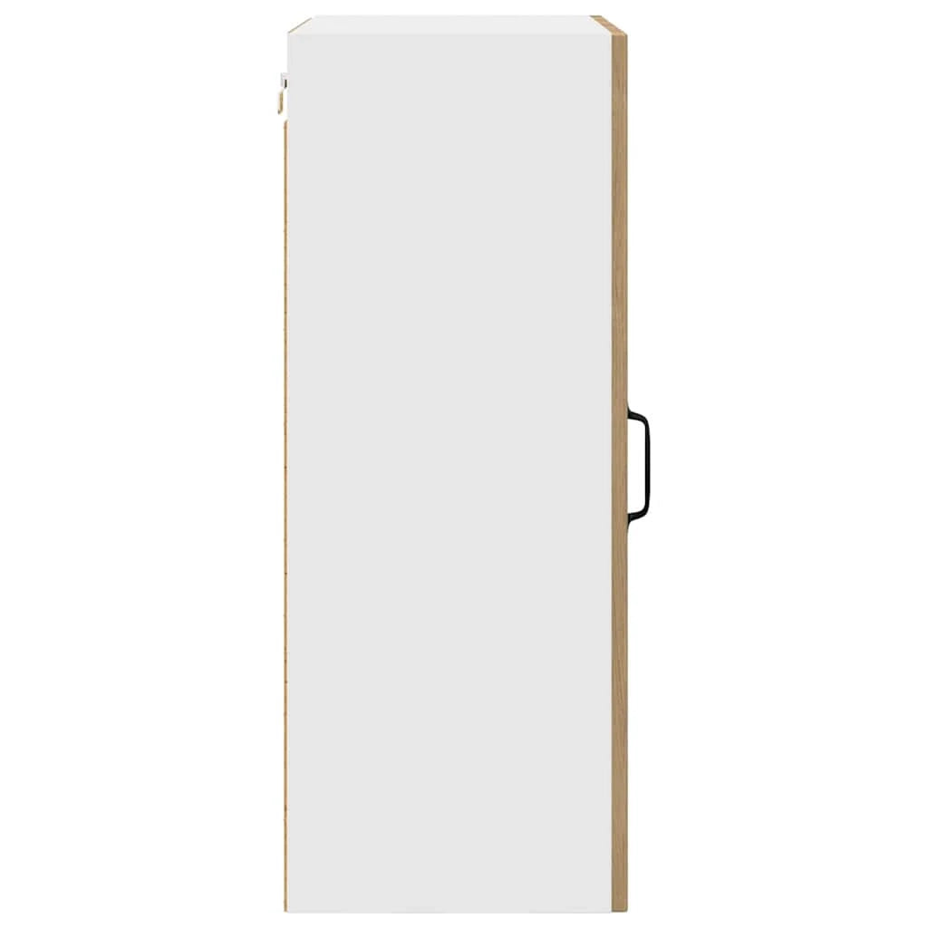 Pensile da cucina rettangolare dal design moderno 50 x 31 x 80 cm ampio spazio contenitivo in legno di rovere lavorato a mano 02_0053722