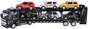 Modello di Camioncino per Bambini - 6 Auto - Pneumatici in Gomma - Funzione di Trazione - Adatto a Bambini Dall'Età di 3 Anni