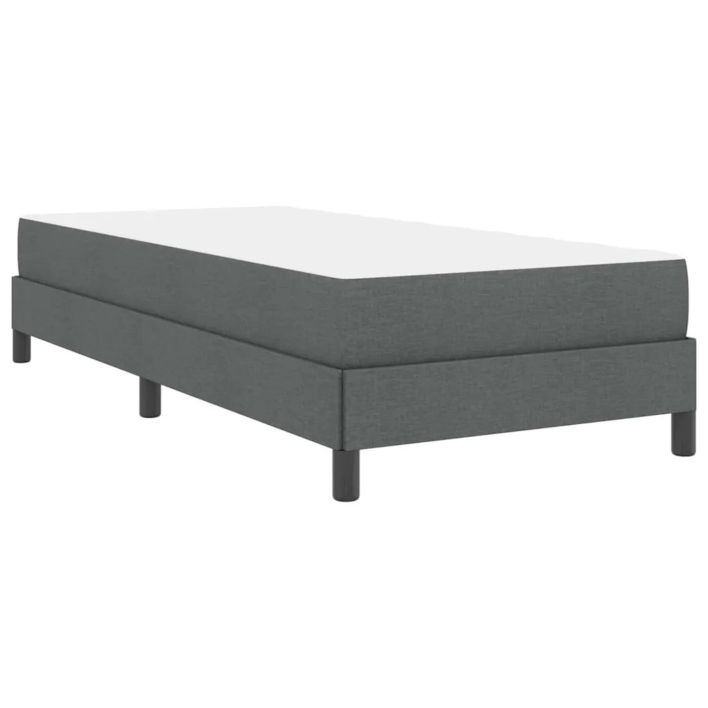 Letto a molle con materasso Grigio scuro 90 x 190 cm Tessuto 3398452