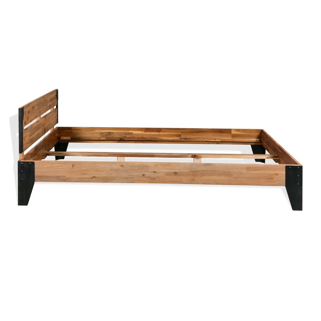 Giroletto in Legno Massello di Acacia e Acciaio 152x203 cm cod mxl 59257