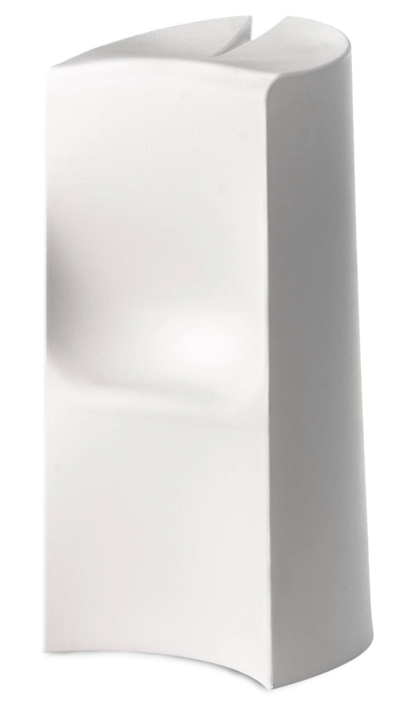 Sgabello Alto da Giardino 40x82 cm in Resina Arkema Kalispera Bianco