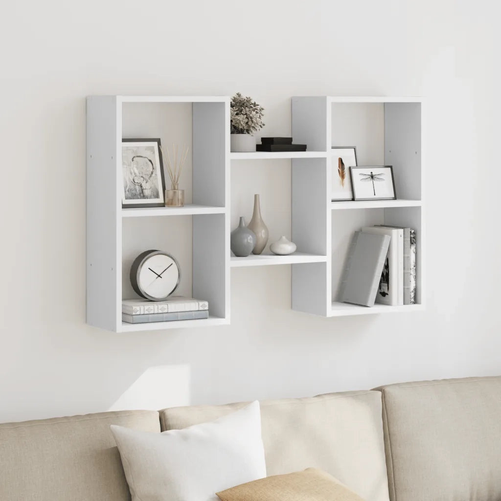 Scaffale a Parete Bianco 96x18x60 cm in Truciolato 853227
