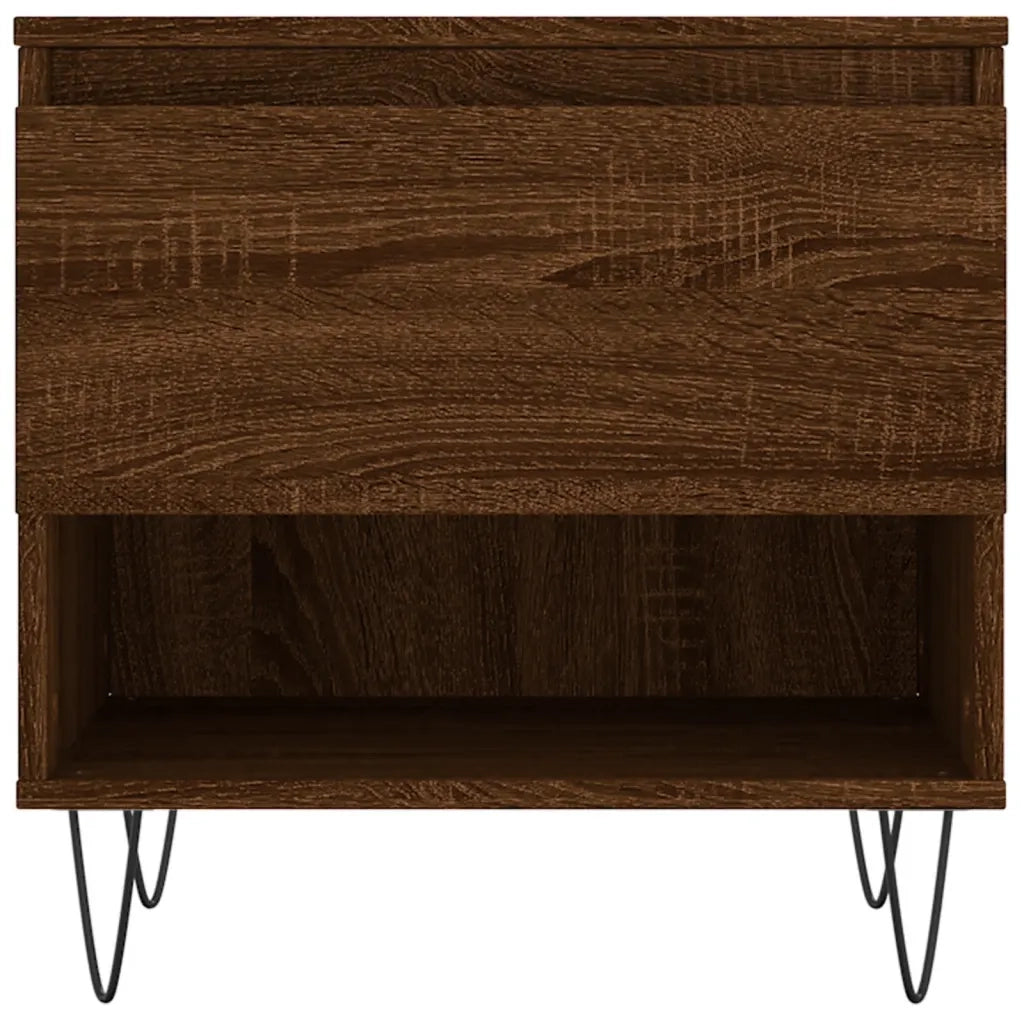 2 pz Tavolini salotto | Tavolino da caff¨¨ | Tavolino da Soggiorno Rovere Marrone 50x46x50 Legno Multistrato