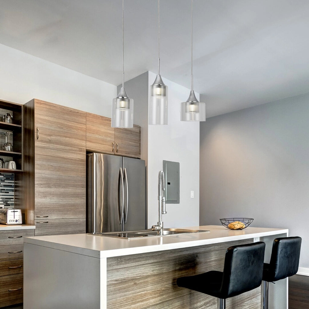 Lampada sospensione moderna LED 15W cromo Candice Rabalux