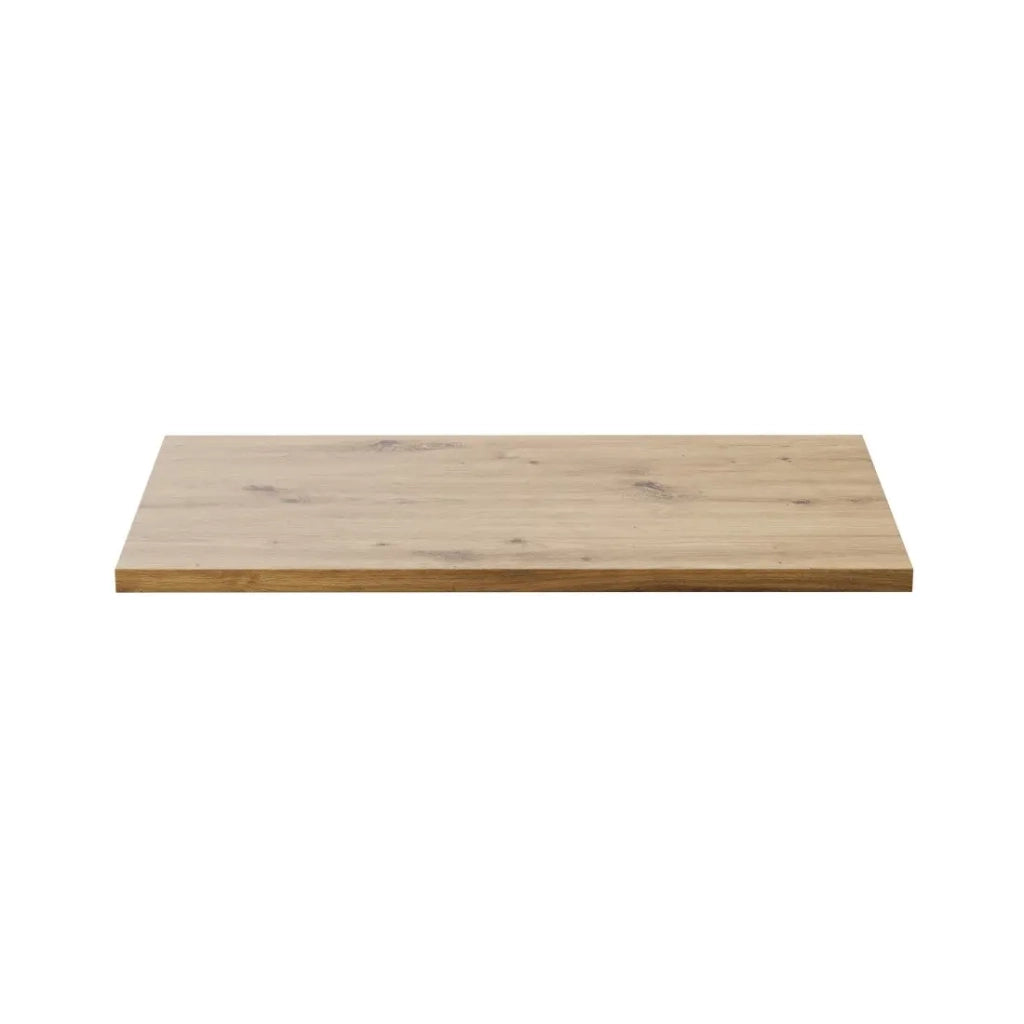 Piano per mobile sottolavabo BRAZZA – 80 cm – Rovere chiaro – Spessore 2,5 cm – Da appoggiare