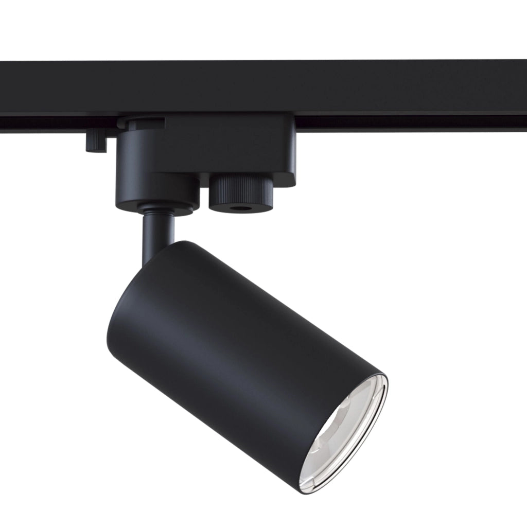 Faretto per Sistema Illuminazione Binario 50W GU10 in Alluminio  Nero