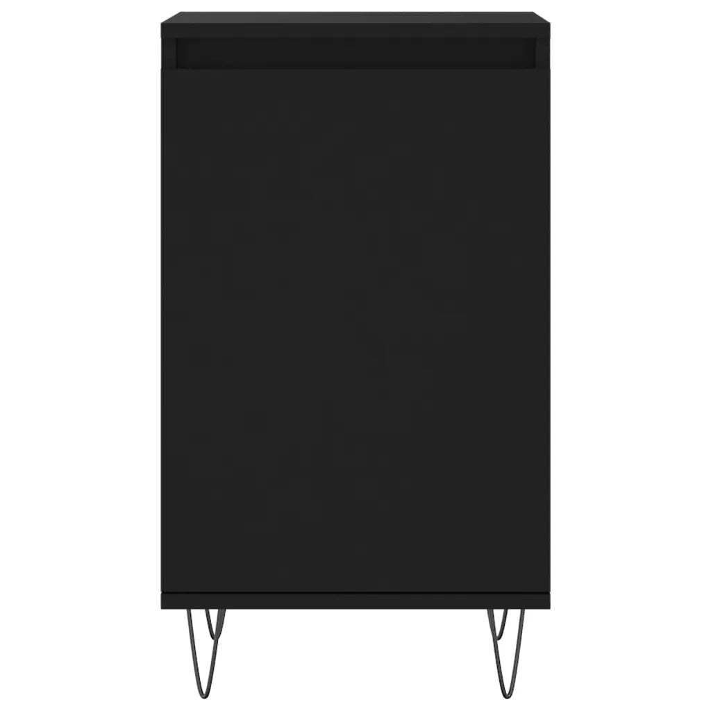 Credenze 2 pz Nere 40x35x70 cm in Legno Multistrato 831055