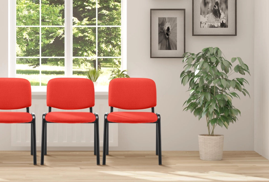 Sedia Ken in stoffa rosso