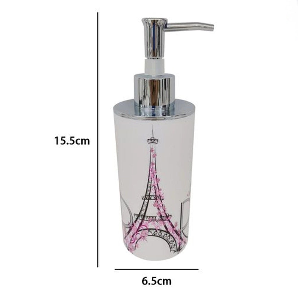 Trade Shop - Dispenser Porta Sapone Liquido Scritta Paris Accessorio Arredo Per Bagno 87039 -