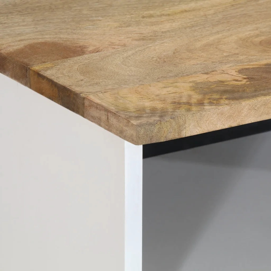 vidaXL Mobile Porta TV 100x33,5x46 cm in Legno Massello di Mango
