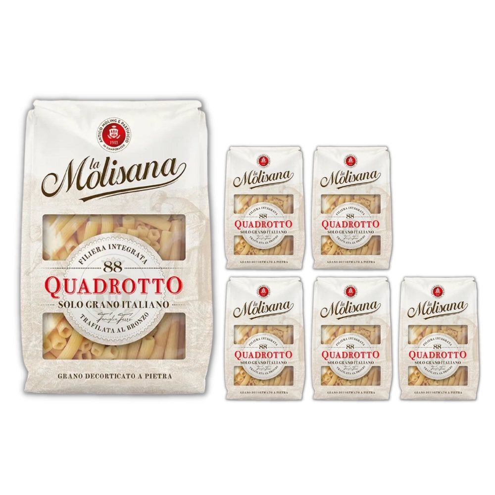 La molisana quadrotto n 88 pasta trafilata al bronzo 6 pezzi da 500 grammi
