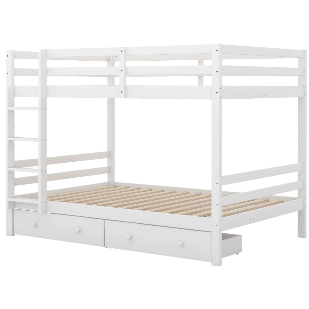 Letto a castello 140x200 cm con cassetti e vano contenitore