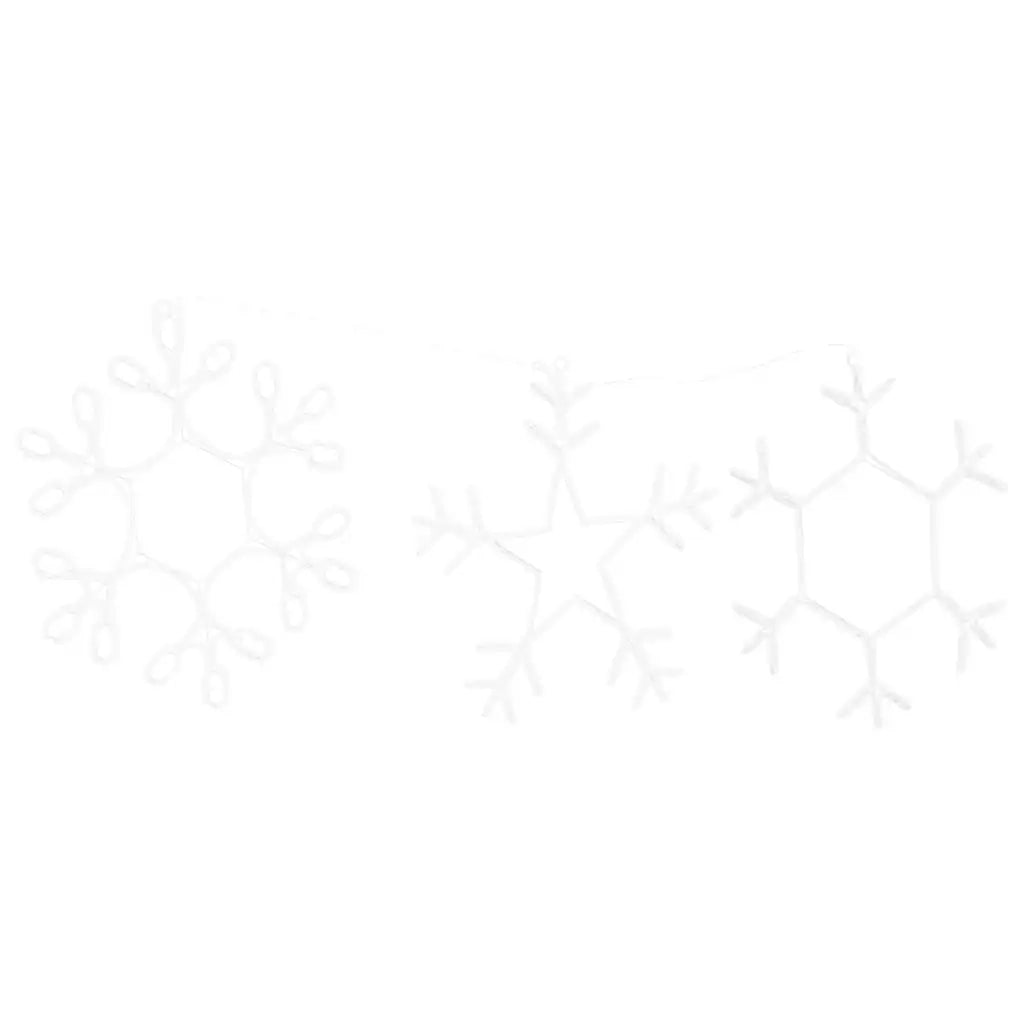 Fiocco di Neve di Natale Bianco caldo 44,5 x 38 cm PVC CFW3797332