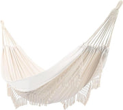 Ombrellone da Giardino con Tasselli in Cotone per 2 Persone con Borsa da Viaggio Ideale per Spiaggia Giardino Camera Patio Pergola Interno Esterno Decorazione di Matrimonio 83 Pollici Lx 59 Pollici W (Bianco)