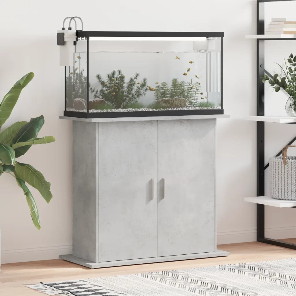 Supporto per acquario in cemento grigio 81x36x73 cm in legno ingegnerizzato CFW7215970