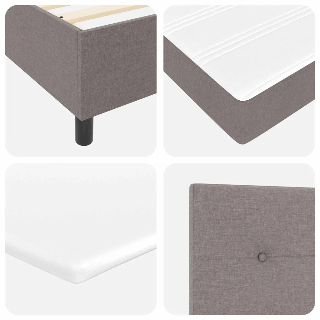 Letto a molle con materasso Talpa 200 x 200 cm Tessuto 3339417