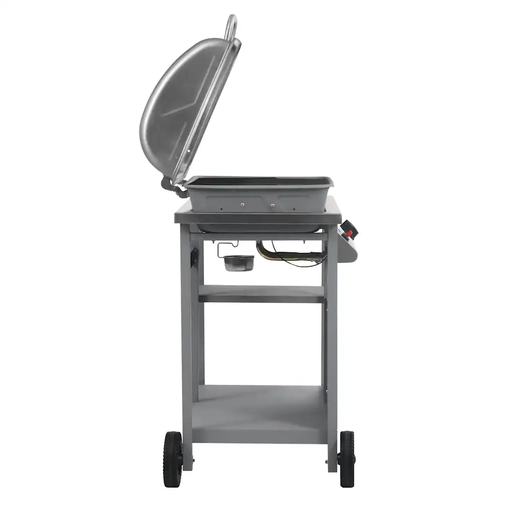 Barbecue e Griglia a Gas con 3 Ripiani e Tavolinetto Argento CFW6219895