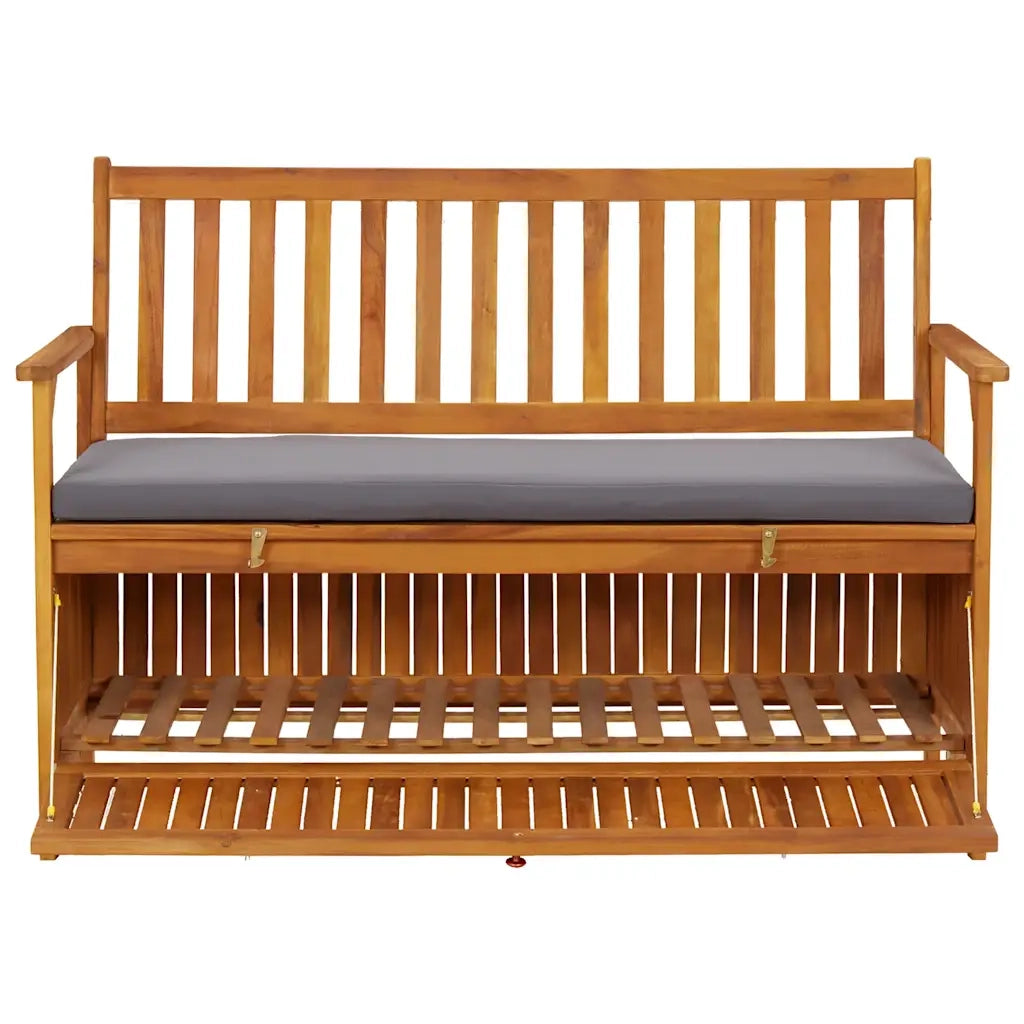 Cassapanca da Giardino 120 cm in Legno Massello di Acacia 310276