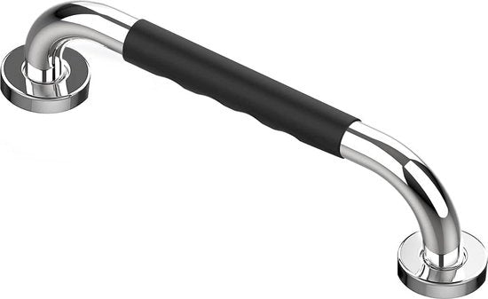 Manicotto per doccia maniglioni per anziani, 30 cm, acciaio inox verniciato, maniglione per bagno, maniglia per doccia, maniglione per bagno, maniglioni per anziani per bagno con silicone antiscivolo