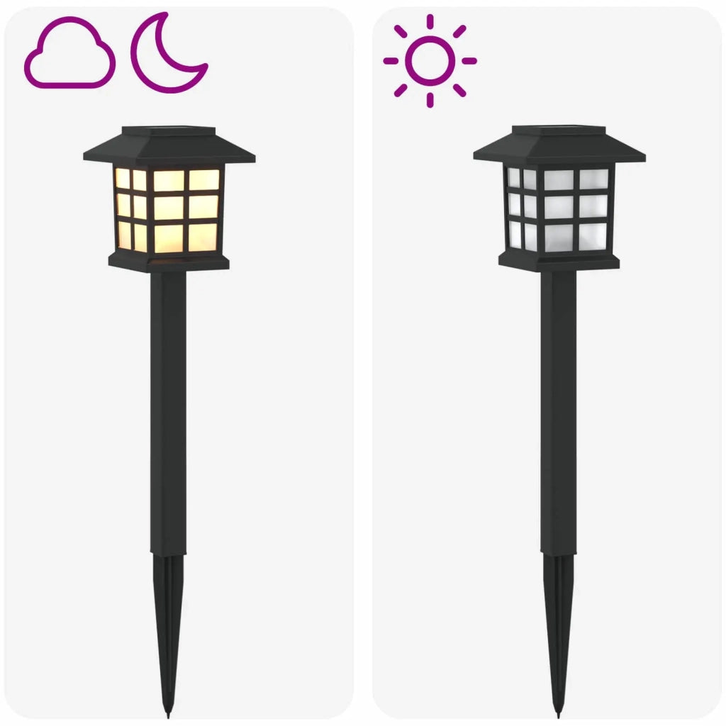 Luci solari da esterno con picchetto 6 pcs Bianco caldo 38,5 cm 42042715
