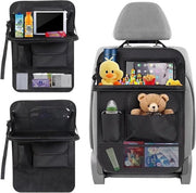 Organizzatore di Posteriore con Tavolo Pieghevole e Borsa per Tablet/Smartphone - Protezione per Auto per Bambini - Borsa di Stoccaggio Impermeabile Posteriore