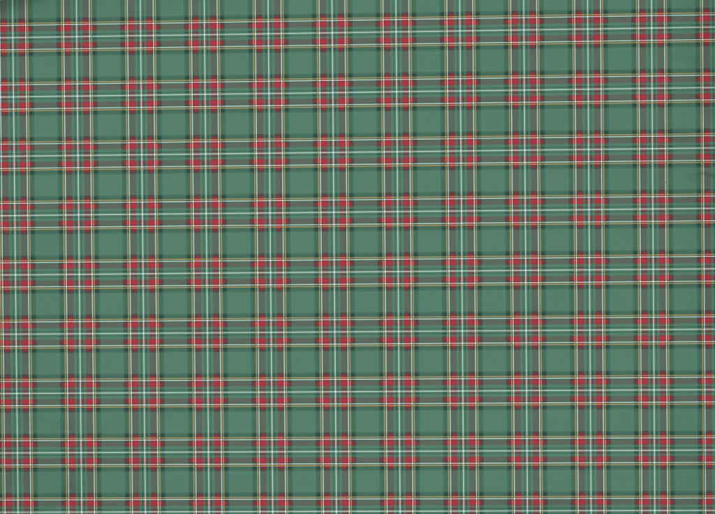 Copripiumino Sacco Piumone Pensieri Delicati 100% Cotone Orsetto Tartan - Singolo - Verde