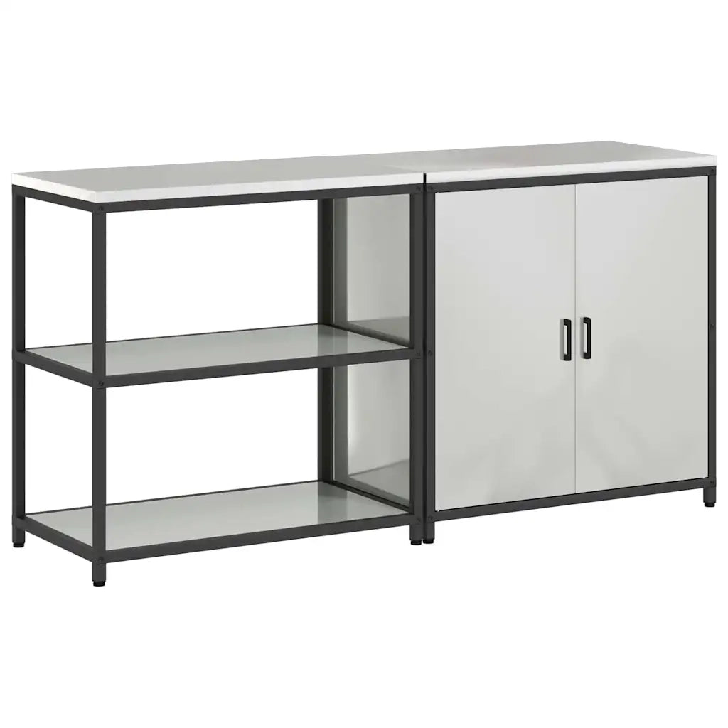 Set di Stoccaggio per Cucina 2 pcs Argento Acciaio zincato
