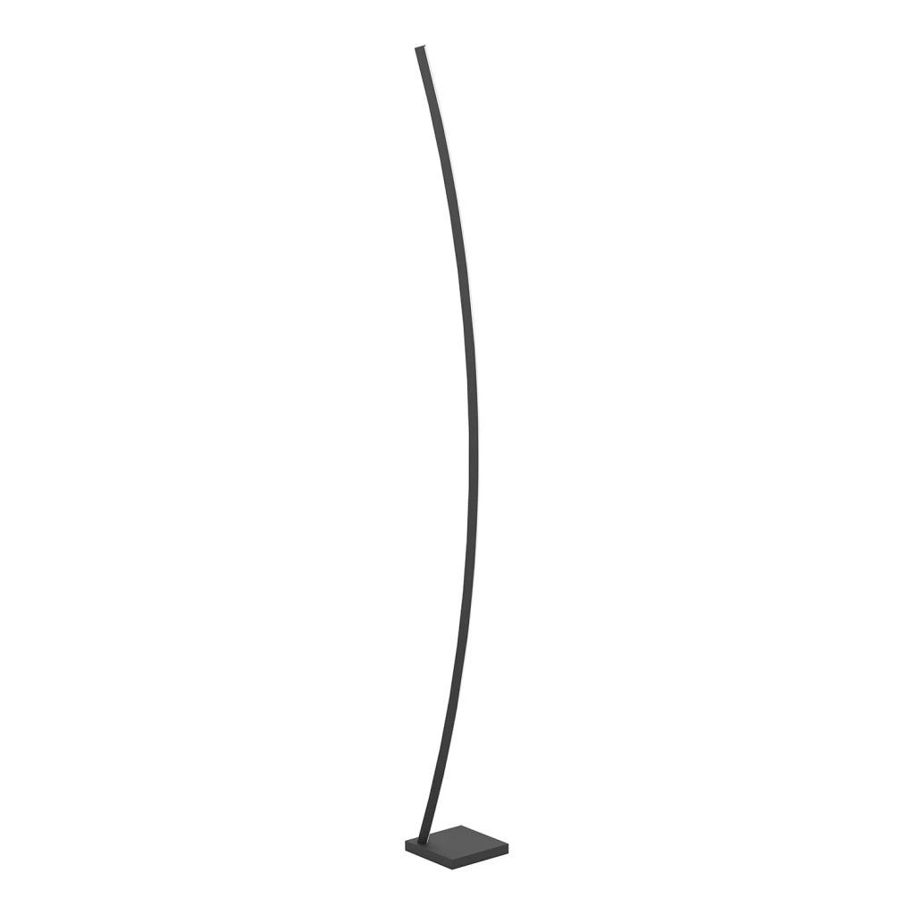 Piantana Moderna Picacha Acciaio Nero Luce Led Integrato 29W