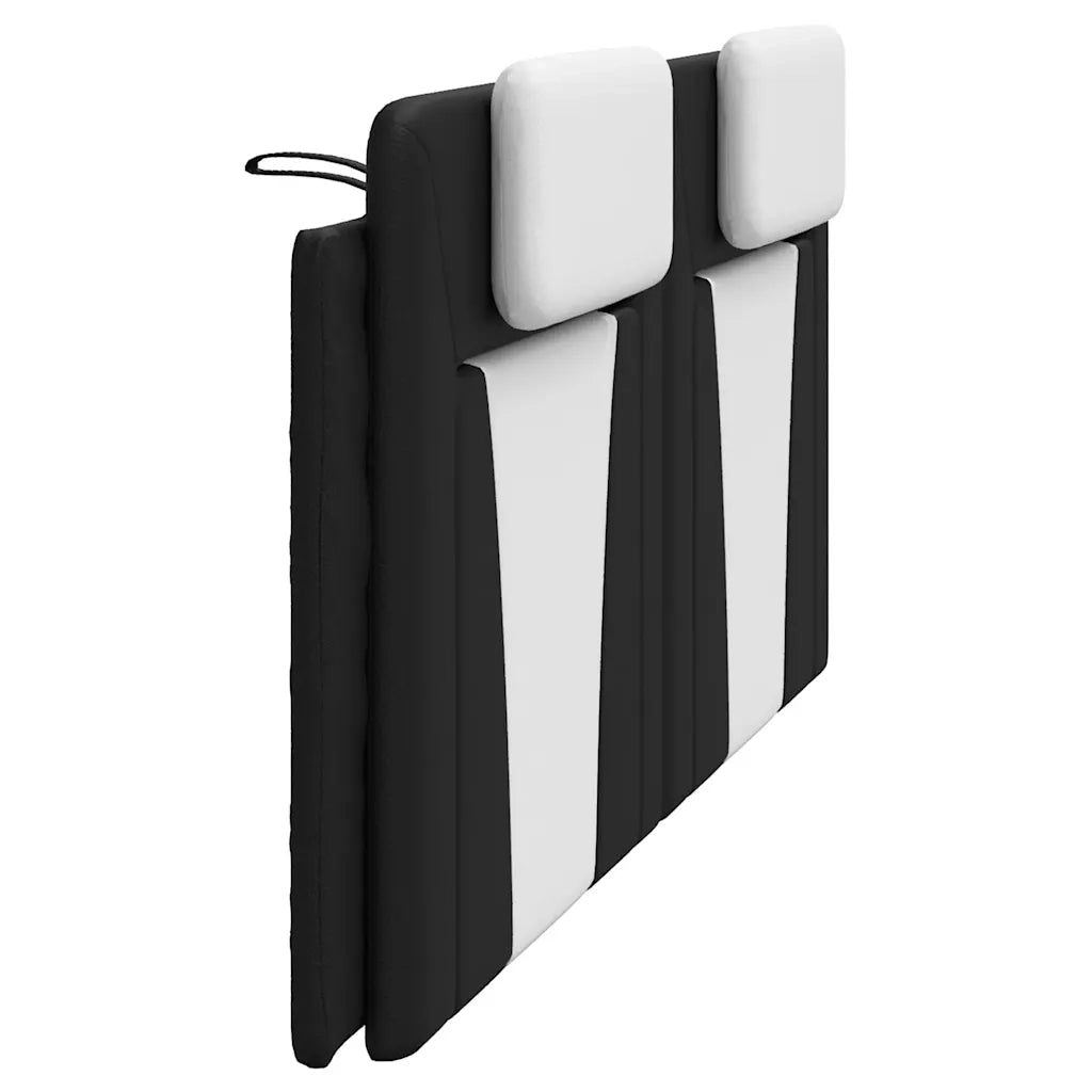Cuscino Testiera Viana Nero e Bianco 200 cm in Similpelle CFW3614284