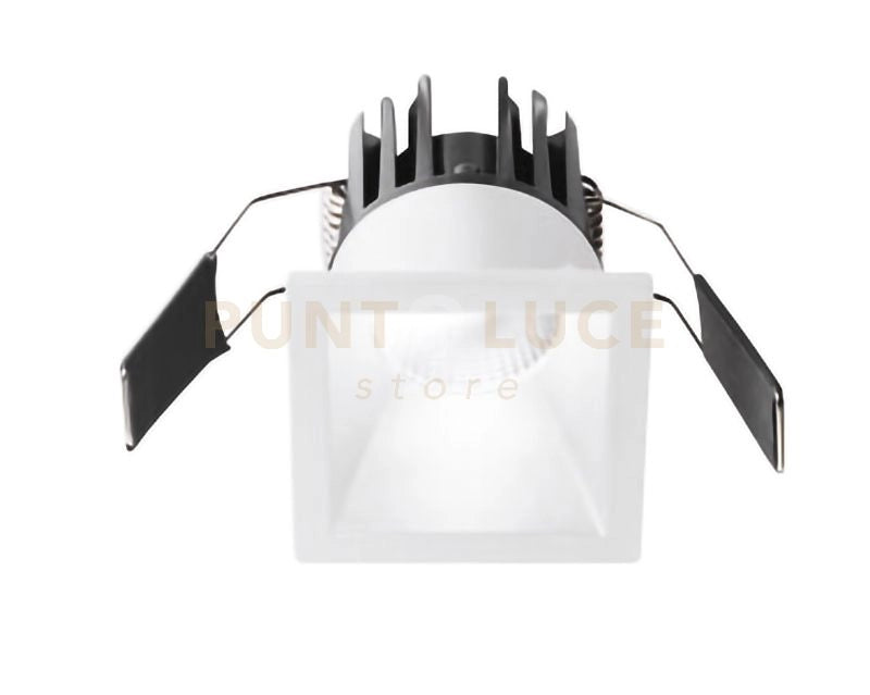 GFA951C- FARETTO DA INCASSO QUADRATO 5,6X5,6 CM LED 3000K 600LM 8W BIANCO OPACO