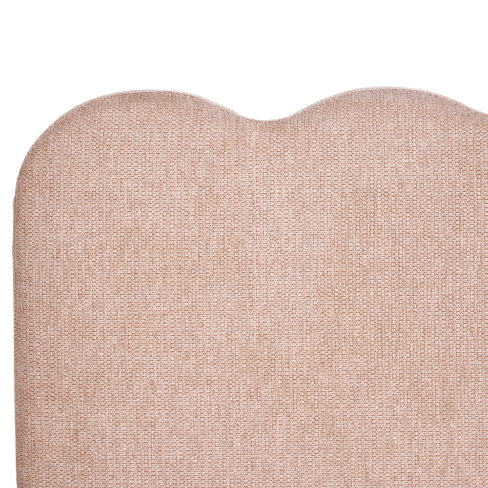 Letto in tessuto rosa pastello 180 x 200 cm contenitore elevabile con testiera e rete a doghe