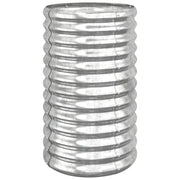Fioriera rialzata per piante e fiori terrazza giardino acciaio verniciato a polvere 40 x 40 x 68 cm argento 02_0038576