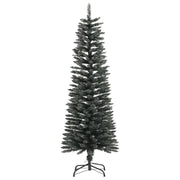 Albero di Natale | Decorazioni natalizie Artificiale Sottile con Base Verde 120 cm PVC