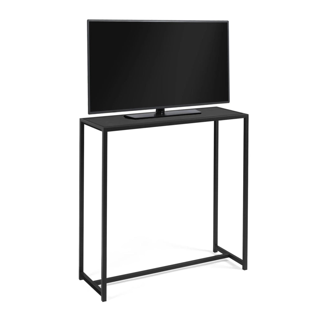 IDMarket - Consolle DAVIS in metallo nero opaco, design industriale