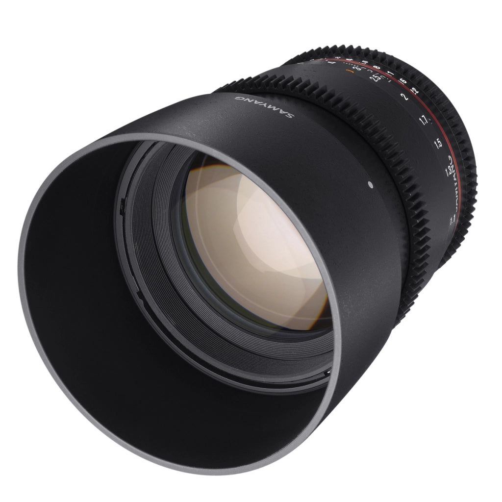 SAMYANG 85/1,5 Obiettivo Video DSLR II Sony E messa a fuoco manuale obiettivo video 0,8 ghiera ingranaggi, obiettivo ritratto nero 7817