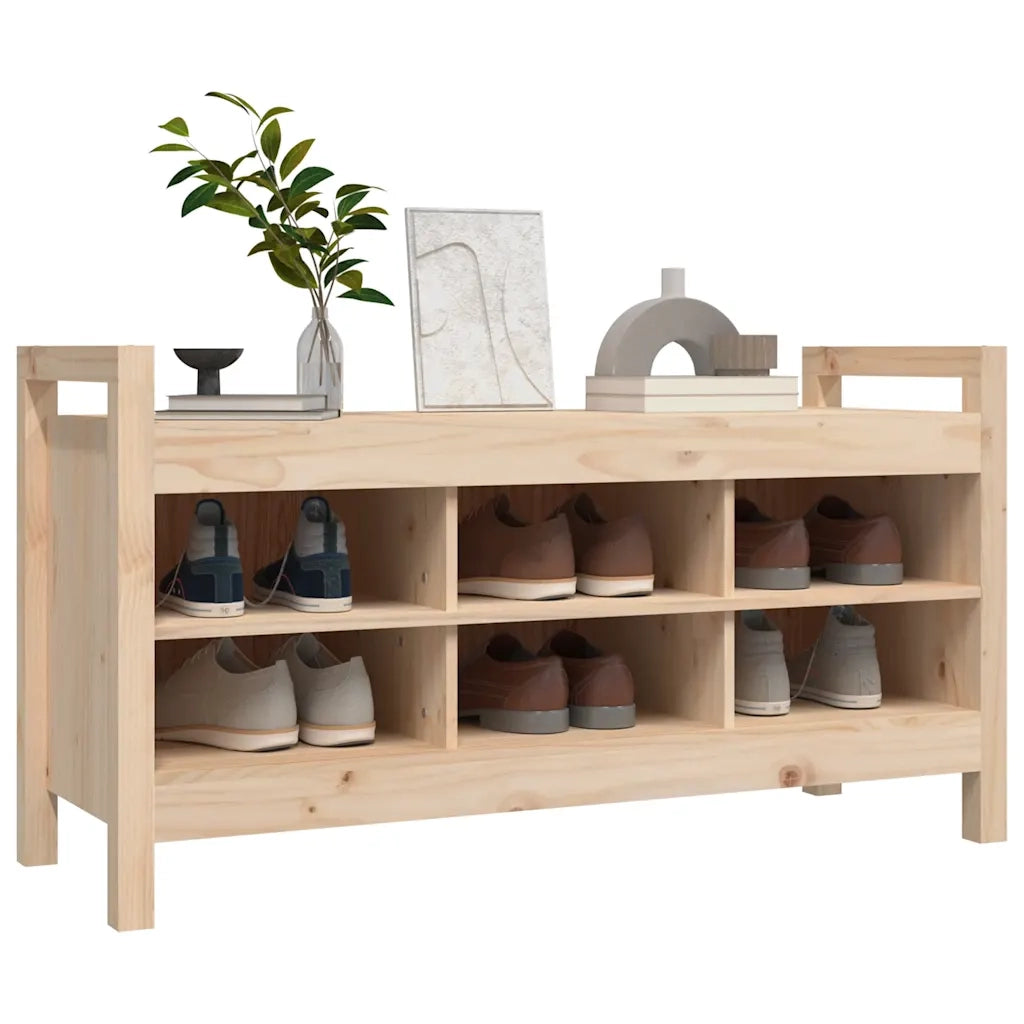 Panca da Ingresso 110x40x60 cm in Legno Massello di Pino 821789