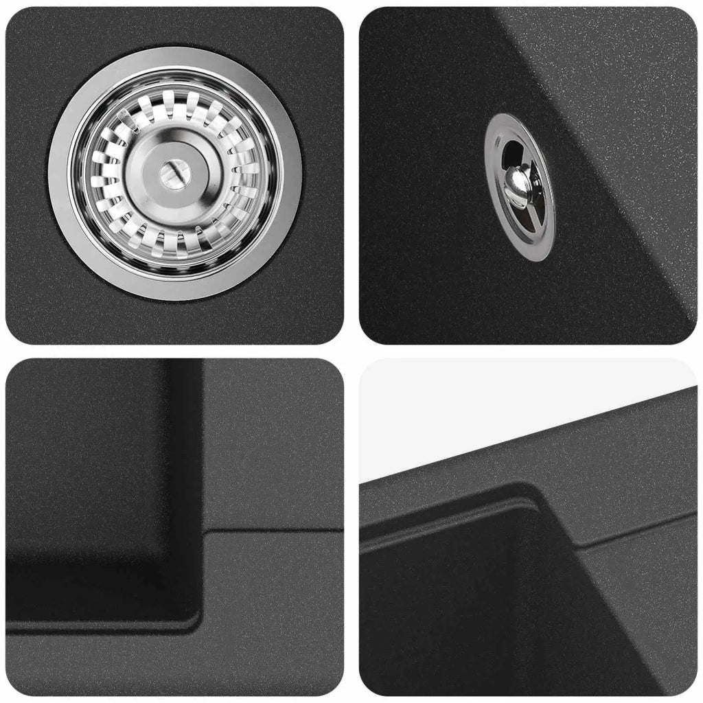 Lavello Nero 670 x 460 mm Granito CFW6688309