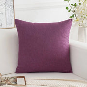 Set di cuscini per divani - Set da 2 - Cuscini di lino fine - Cuscini decorativi comodi - Siercuscini moderni - Per divano Soggiorno Divano Terrazza - 55x55cm - Viola