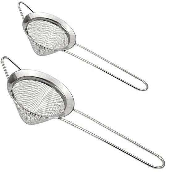 Set di Sifters in Acciaio Inossidabile per Drink e Tè - Grande e Piccolo - Ideale per Cocktail - Resistenti al Lavastoviglie