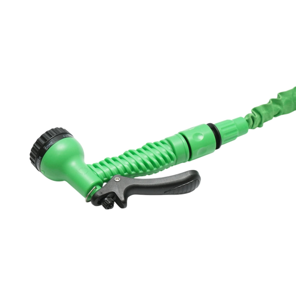 Tubo da giardino estensibile TPE 10-30 m con pistola regolabile a 7 modalità, adattatore 3/4 e raccordo rapido 1/2