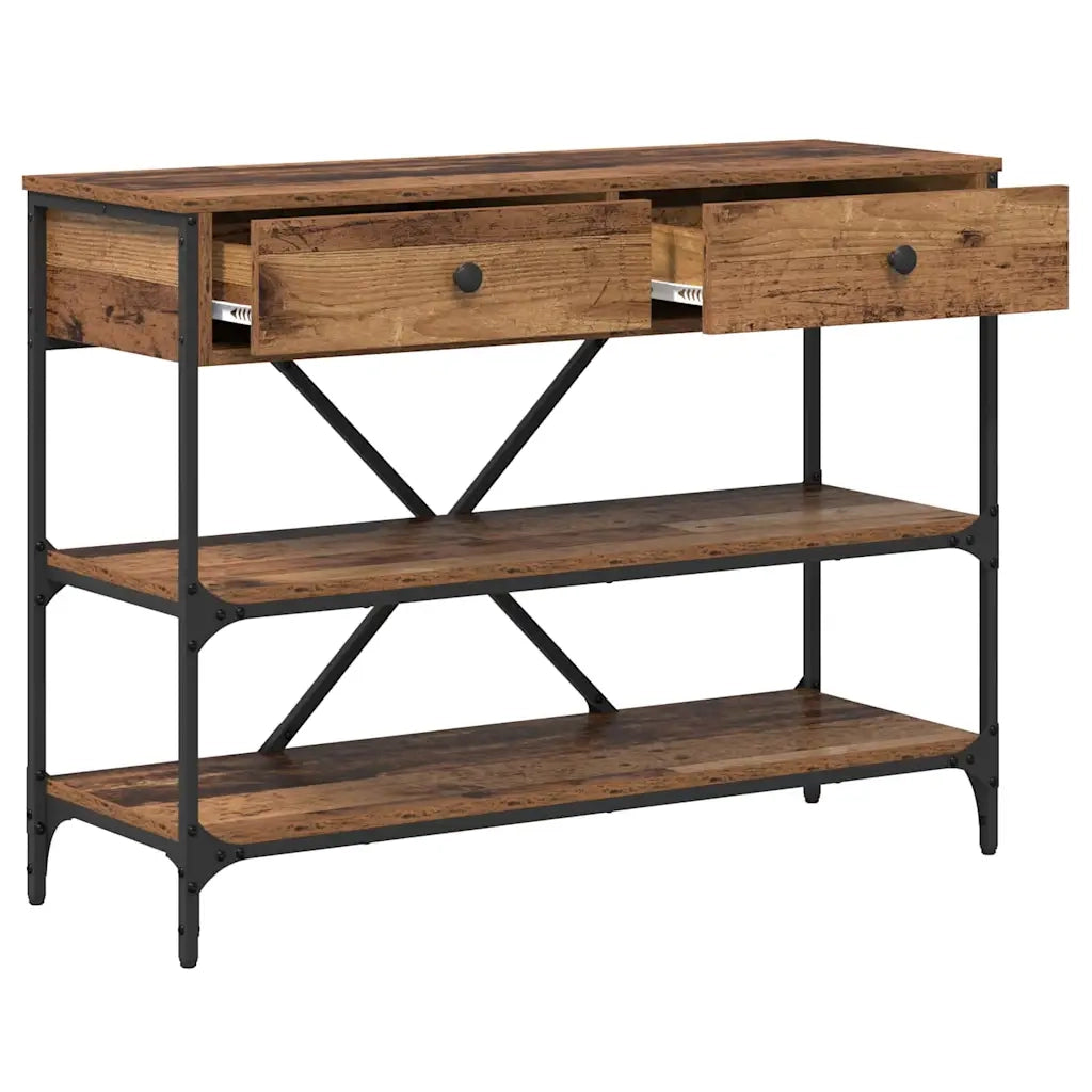 Tavolo consolle con cassetto Marrone 100 x 34,5 x 75 cm legno 871304
