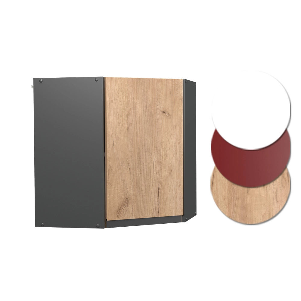 Vicco Mobile angolare da cucina Quercia dorata 57 cm Forma a J